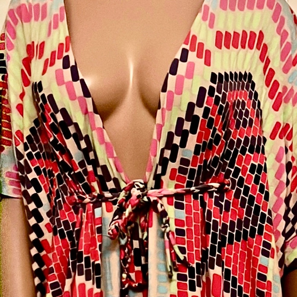 Mara Hoffman swimwear poncho dress with drawstring